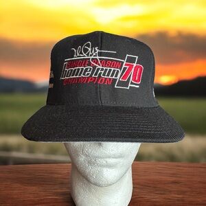 Vintage Mark McGwire Home Run Single Season Champion 70 New Era Snapback Hat Cap